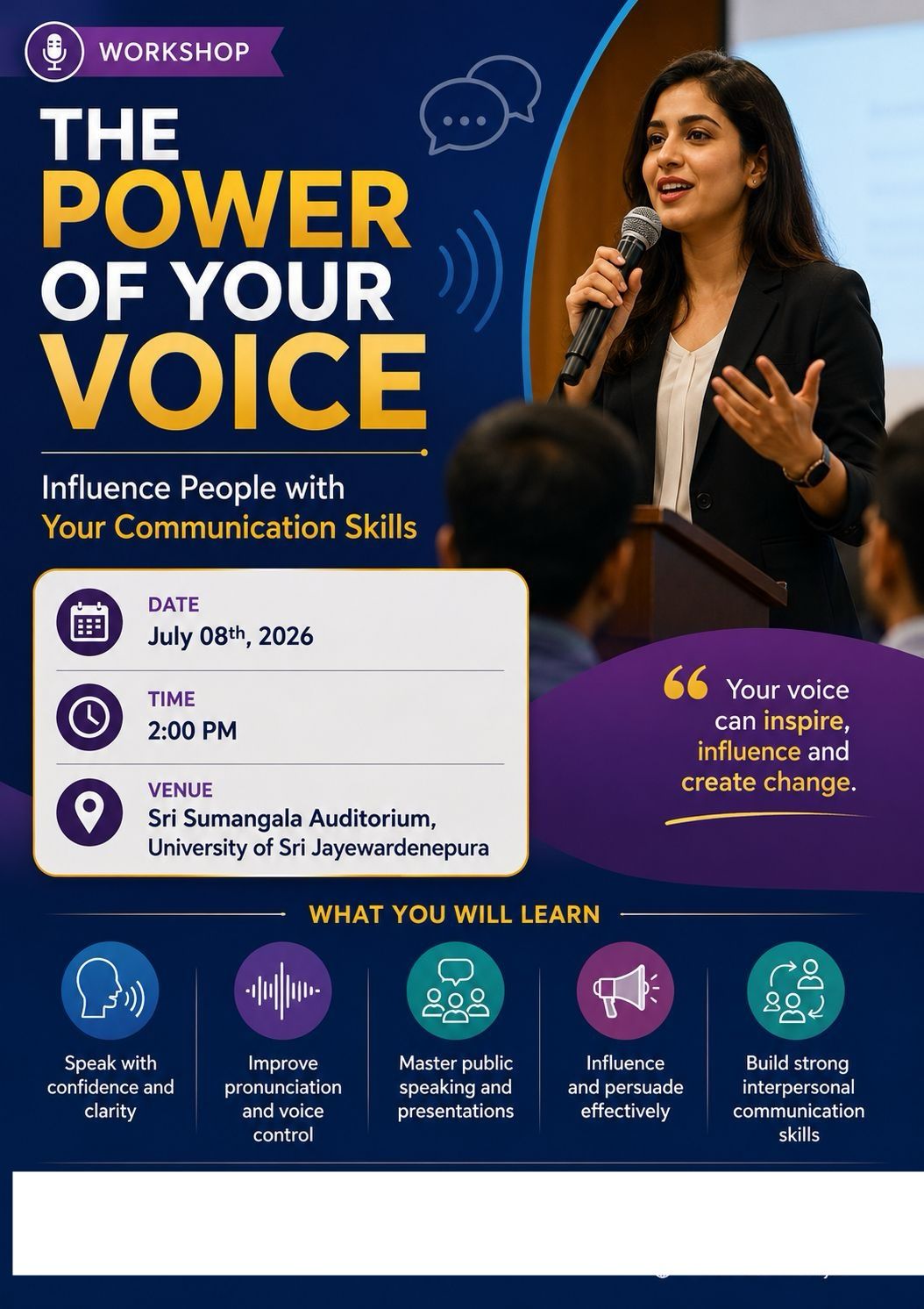 The Power of Your Voice Workshop